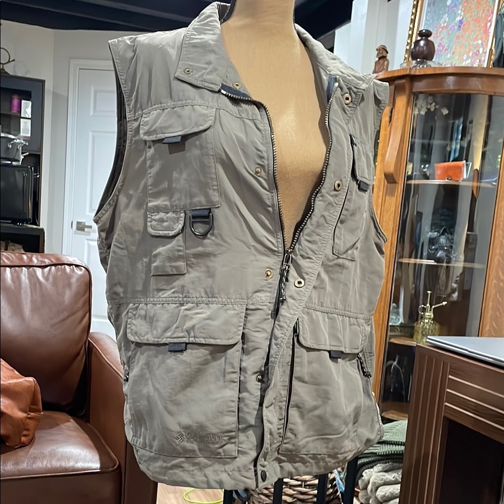 Columbia Gray Utility Vest